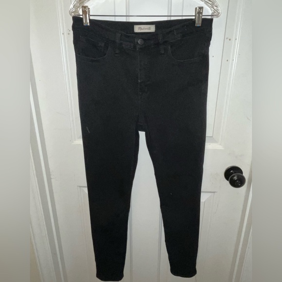 LIKE NEW Madewell Roadtripper Jeans - Black - Sz 29 - Picture 1 of 9